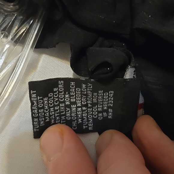 Blouse, NY & Company, Black Silver, Sheer, Sleeveless, Ruffled, V-neck, Med, - Picture 10 of 10